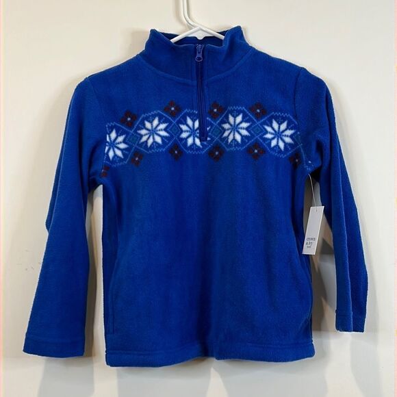 NWT Crown & Ivy Snowflake Fleece 3/4 Zip Pullover - Size Small - Picture 1 of 9